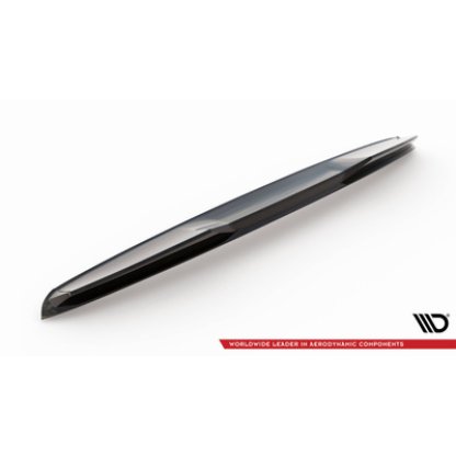 Maxton Design prodloužení spoileru 3d pro Porsche Taycan 4S, černý lesklý plast ABS, Cross Turismo