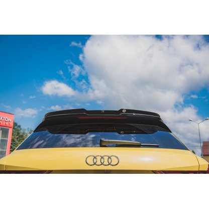 Maxton Design prodloužení spoileru pro Audi A1 GB, černý lesklý plast ABS
