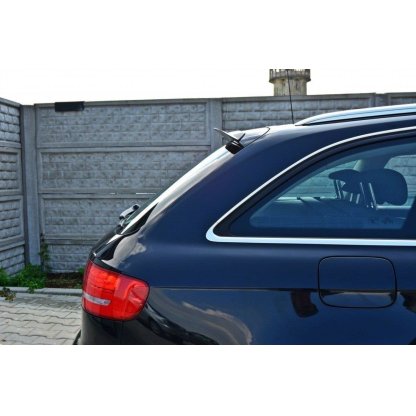 Maxton Design prodloužení spoileru pro Audi A4 B8, černý lesklý plast ABS, avant