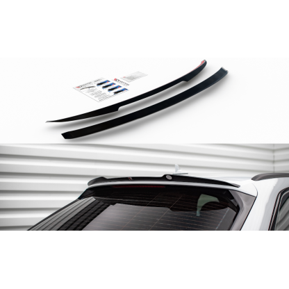 Maxton Design prodloužení spoileru pro Audi A6 C8, černý lesklý plast ABS, S-Line