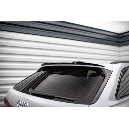 Maxton Design prodloužení spoileru pro Audi A6 C8, černý lesklý plast ABS, S-Line