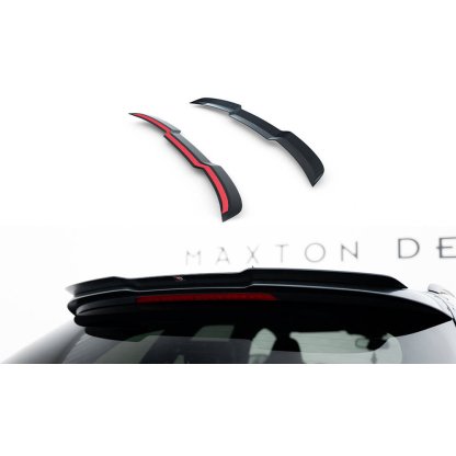 Maxton Design prodloužení spoileru pro Audi A6, S6 C7, C7 FL, černý lesklý plast ABS