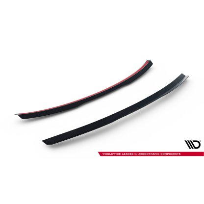 Maxton Design prodloužení spoileru pro Audi A7, S7 C7, C7 FL, černý lesklý plast ABS