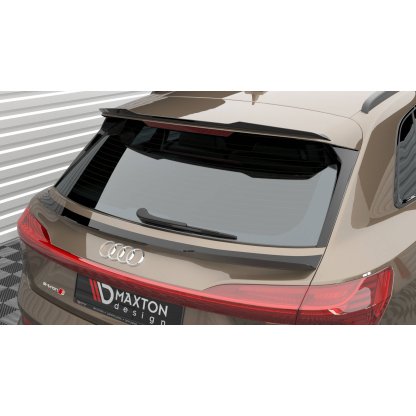 Maxton Design prodloužení spoileru pro Audi E-Tron S-Line, černý lesklý plast ABS