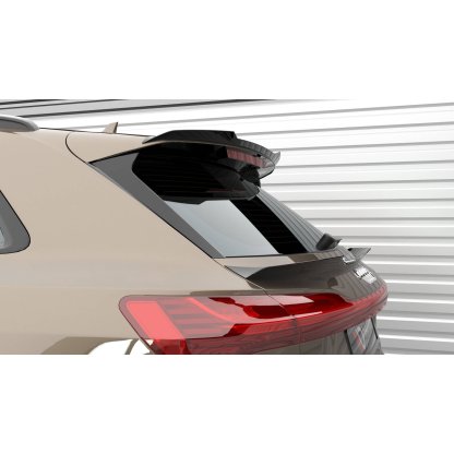 Maxton Design prodloužení spoileru pro Audi E-Tron S-Line, černý lesklý plast ABS