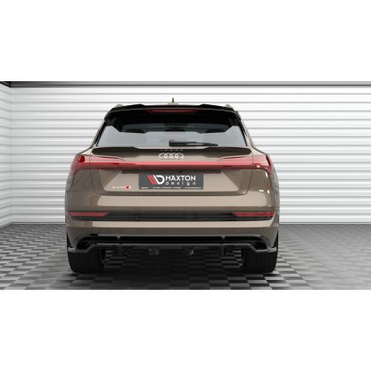 Maxton Design prodloužení spoileru pro Audi E-Tron S-Line, černý lesklý plast ABS