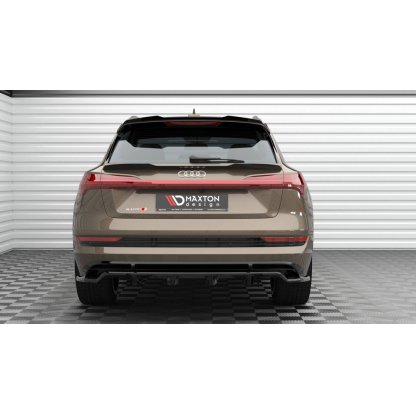 Maxton Design prodloužení spoileru pro Audi E-Tron S-Line, černý lesklý plast ABS