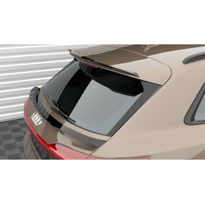Maxton Design prodloužení spoileru pro Audi E-Tron S-Line, černý lesklý plast ABS