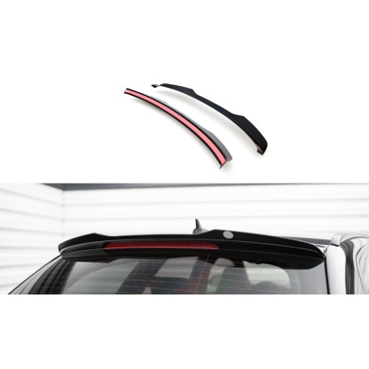 Maxton Design prodloužení spoileru pro Audi RS6 C6, černý lesklý plast ABS, Avant, r.v. 2007-2010