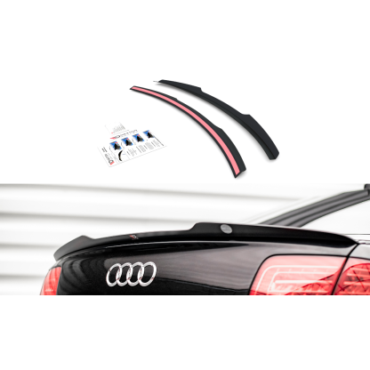 Maxton Design prodloužení spoileru pro Audi S8 D3, černý lesklý plast ABS