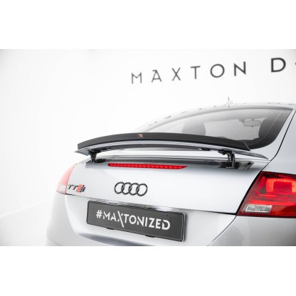 Maxton Design prodloužení spoileru pro Audi TT S 8J, černý lesklý plast ABS