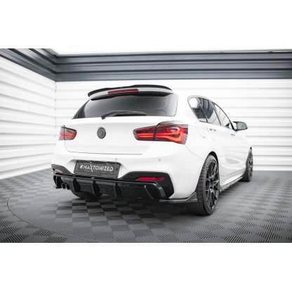 Maxton Design prodloužení spoileru pro BMW řada 1 F20- F21, černý lesklý plast ABS