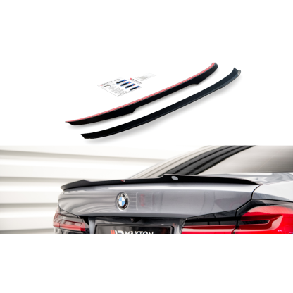 Maxton Design prodloužení spoileru pro BMW řada 5 G30, G30 FL, černý lesklý plast ABS, M-pack
