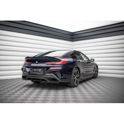 Maxton Design prodloužení spoileru pro BMW řada 8 Gran Coupe/G16, černý lesklý plast ABS
