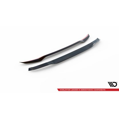 Maxton Design prodloužení spoileru pro BMW X3 G01, černý lesklý plast ABS, M-Pack