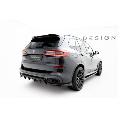 Maxton Design prodloužení spoileru pro BMW X5 G05, černý lesklý plast ABS, M-pack