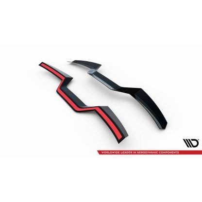Maxton Design prodloužení spoileru pro BMW X6 G06 /M-Pack, černý lesklý plast ABS