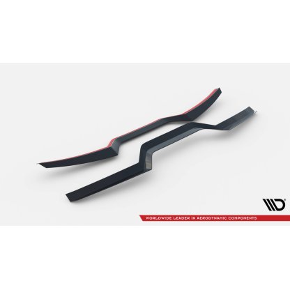 Maxton Design prodloužení spoileru pro BMW X6 G06 /M-Pack, černý lesklý plast ABS