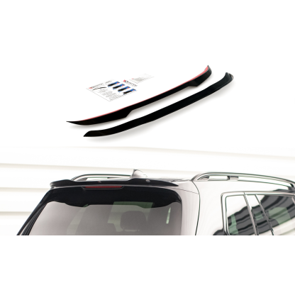 Maxton Design prodloužení spoileru pro BMW X7 G07, černý lesklý plast ABS
