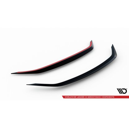 Maxton Design prodloužení spoileru pro Chevrolet Camaro SS Mk6 Facelift, černý lesklý plast ABS