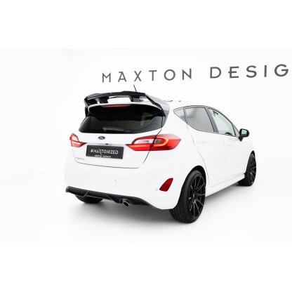 Maxton Design prodloužení spoileru pro Ford Fiesta ST Mk8, Mk8 Facelift, černý lesklý plast ABS
