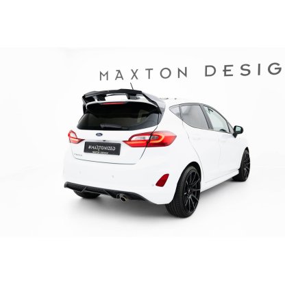 Maxton Design prodloužení spoileru pro Ford Fiesta ST Mk8, Mk8 Facelift, černý lesklý plast ABS