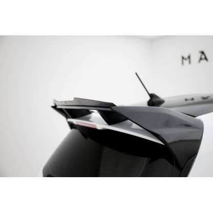Maxton Design prodloužení spoileru pro Ford Fiesta ST Mk8, Mk8 Facelift, černý lesklý plast ABS, pouze pro vozy s Maxton spoilerem FO-FI-8-FH1FP