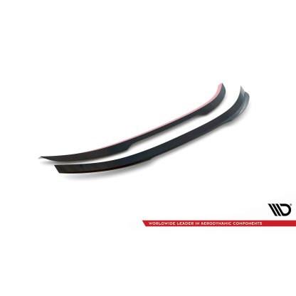 Maxton Design prodloužení spoileru pro Hyundai I30 Mk3, MK3 Facelift, černý lesklý plast ABS, Fastback N-Line