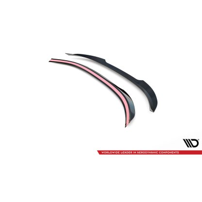 Maxton Design prodloužení spoileru pro Hyundai I30 Mk3, MK3 Facelift, černý lesklý plast ABS, Fastback N-Line