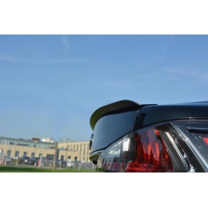 Maxton Design prodloužení spoileru pro Lexus GS Mk4 Facelift, černý lesklý plast ABS
