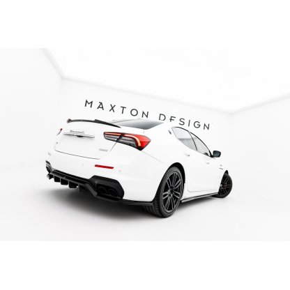 Maxton Design prodloužení spoileru pro Maserati Ghibli Mk3, černý lesklý plast ABS