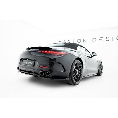 Maxton Design prodloužení spoileru pro Mercedes SL R232/AMG 63, černý lesklý plast ABS