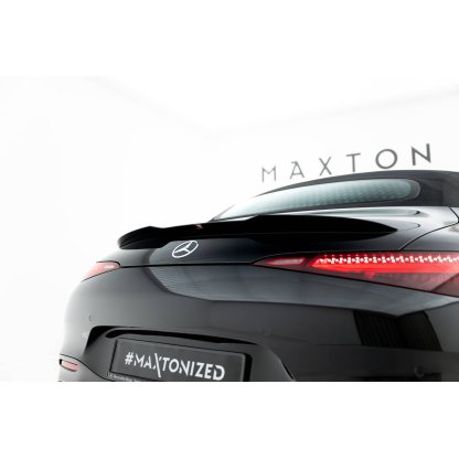 Maxton Design prodloužení spoileru pro Mercedes SL R232/AMG 63, černý lesklý plast ABS