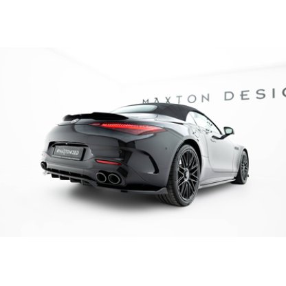 Maxton Design prodloužení spoileru pro Mercedes SL R232/AMG 63, černý lesklý plast ABS