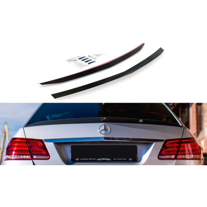 Maxton Design prodloužení spoileru pro Mercedes třída E W212 Facelift/Sedan/E63 AMG, plast ABS bez povrchové úpravy