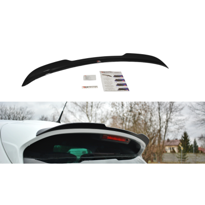 Maxton Design prodloužení spoileru pro Renault Clio RS Mk4, černý lesklý plast ABS