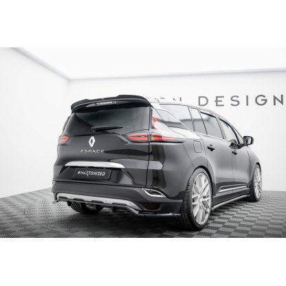Maxton Design prodloužení spoileru pro Renault Espace Mk5 Facelift, černý lesklý plast ABS