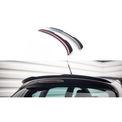 Maxton Design prodloužení spoileru pro Seat Leon Cupra Mk2, černý lesklý plast ABS