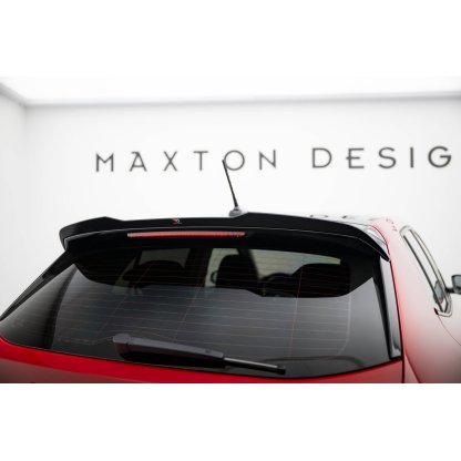 Maxton Design prodloužení spoileru pro Škoda Fabia Mk4, černý lesklý plast ABS