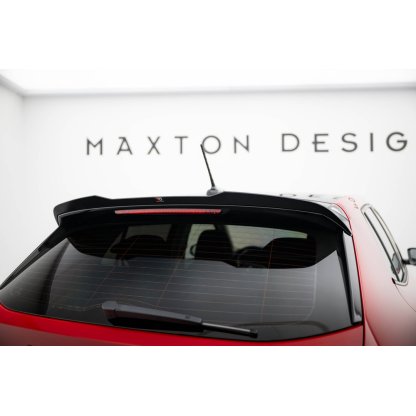 Maxton Design prodloužení spoileru pro Škoda Fabia Mk4, černý lesklý plast ABS