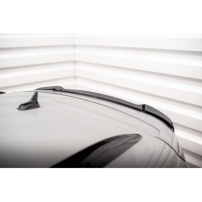 Maxton Design prodloužení spoileru pro Škoda Karoq MK1 Facelift Sportline, černý lesklý plast ABS