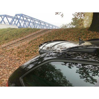 Maxton Design prodloužení spoileru pro Škoda Octavia RS Mk3, černý lesklý plast ABS, Combi