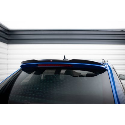 Maxton Design prodloužení spoileru pro Škoda Superb Mk3 FL, černý lesklý plast ABS, Sportline Combi