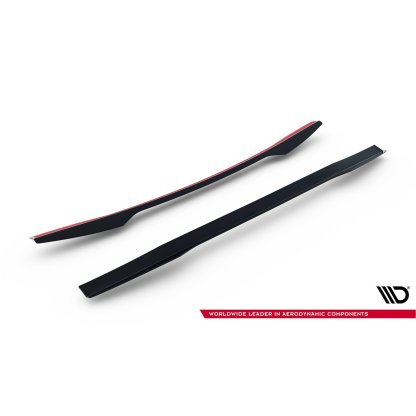 Maxton Design prodloužení spoileru pro Subaru Impreza WRX STi Mk3 Facelift, černý lesklý plast ABS