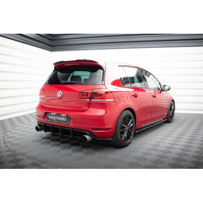 Maxton Design prodloužení spoileru pro Volkswagen Golf GTI Mk6, černý lesklý plast ABS