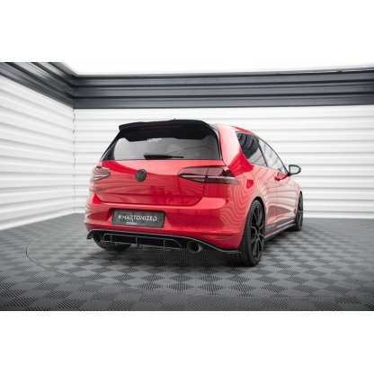 Maxton Design prodloužení spoileru pro Volkswagen Golf GTI Mk7, černý lesklý plast ABS
