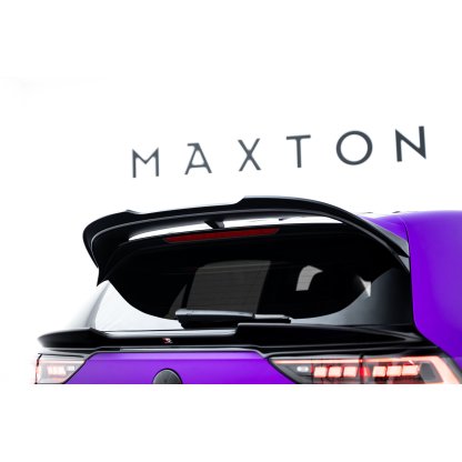 Maxton Design prodloužení spoileru pro Volkswagen Golf R Mk8, černý lesklý plast ABS