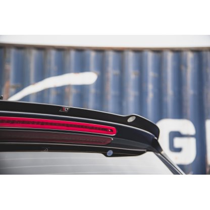 Maxton Design prodloužení spoileru pro Volkswagen Passat Mk8 (B8), černý lesklý plast ABS