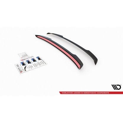 Maxton Design prodloužení spoileru pro Volkswagen Passat Mk8 (B8), černý lesklý plast ABS