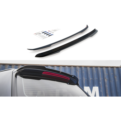 Maxton Design prodloužení spoileru pro Volkswagen Passat Mk8 (B8), černý lesklý plast ABS